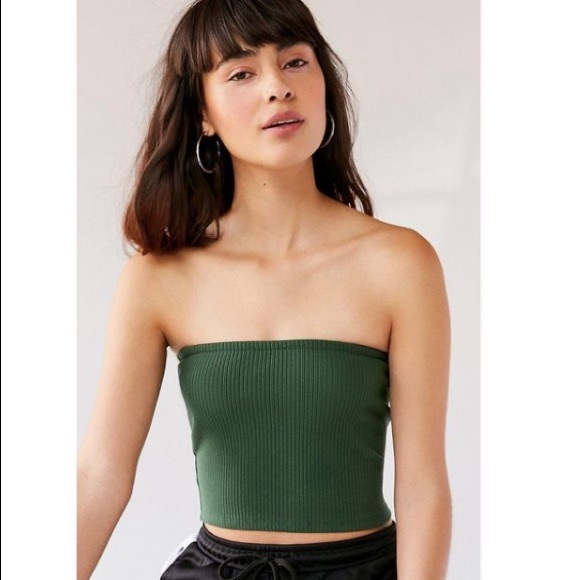 💚Urban Outfitters green tube top, NWT 💚 - Picture 3 of 5